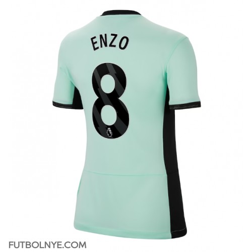 Camiseta Chelsea Enzo Fernandez #8 Tercera Equipación para mujer 2023-24 manga corta